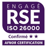 Logo engagé RSE délivré par l'AFNOR