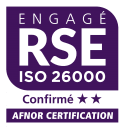Logo Engagé RSE délivré par l'AFNOR